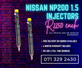 Nissan Np200 1.5 Injectors For Sale With Warranty Included In