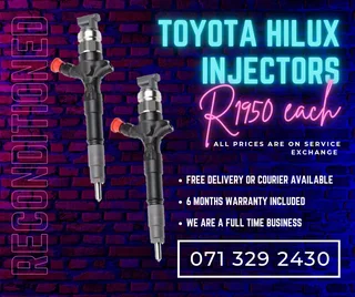 Toyota Hilux Injectors For Sale With Warranty Included