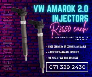 Vw Amarok 2.0 Injectors For Sale With Warranty Included In