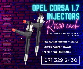 Opel Corsa 1.7 Injectors For Sale With Warranty