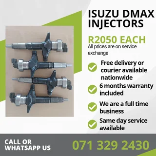 Isuzu Dmax Injectors For Sale With Warranty Included