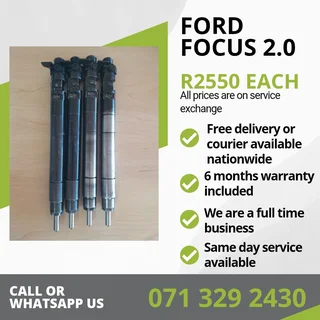 Ford Focus 2.0 Injectors For Sale With Warranty Included