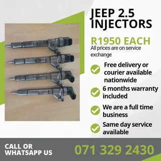 Jeep 2.5 Injectors For Sale With Warranty