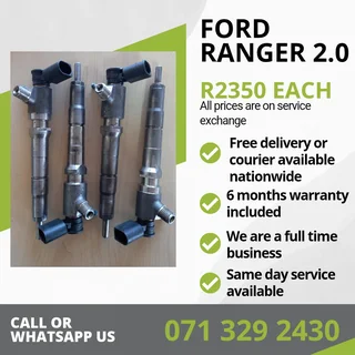 Ford Ranger 2.0 Injectors For Sale With Warranty