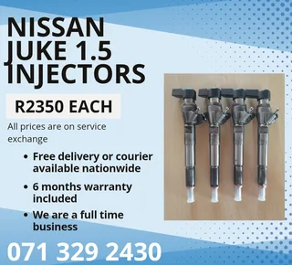 Nissan Juke 1.5 Injectors For Sale With Warranty