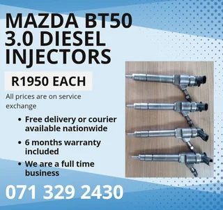 Mazda Bt50 3.0 Injectors For Sale With Warranty