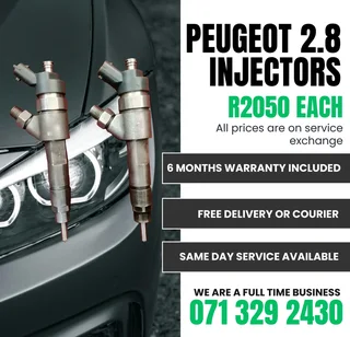 Peugeot 2.8 Injectors For Sale With Warranty Included