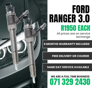Ford Ranger 3.0 Injectors For Sale With Warranty Included