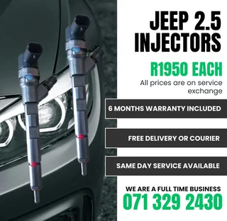 Jeep 2.5 Injectors For Sale With Warranty Included