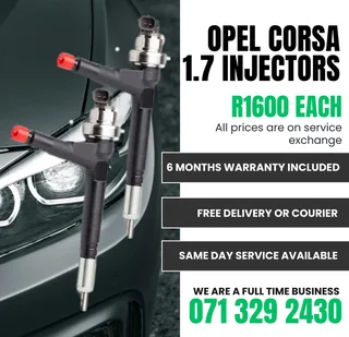 Opel Corsa 1.7 Injectors For Sale With Warranty Included