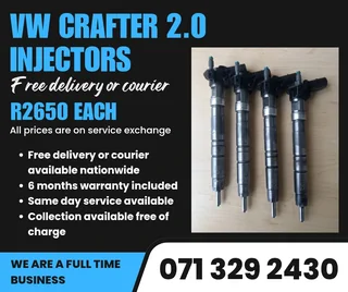 Vw Crafter 2.0 Injectors For Sale With Warranty
