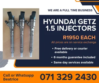 Hyundai Getz 1.5 Injectors For Sale With Warranty