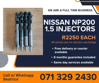 Nissan Np200 1.5 Injectors For Sale With Warranty