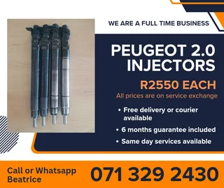 Peugeot 2.0 Injectors For Sale With Warranty Included