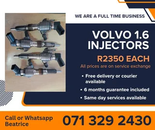 Volvo 1.6 Injectors For Sale With Warranty