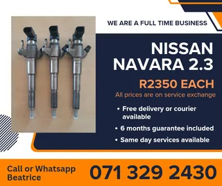 Nissan Navara 2.3 Injectors For Sale With Warranty