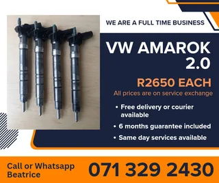 Vw Amarok 2.0 Injectors For Sale With Warranty