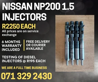 Nissan Np200 1.5 Injectors For Sale With Warranty
