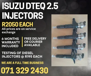 Isuzu Dteq 2.5 Injectors For Sale With Warranty