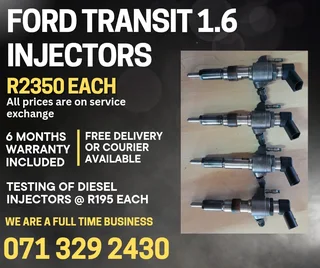 Ford Transit 1.6 Injectors For Sale With Warranty