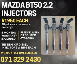 Mazda Bt50 2.2 Injectors For Sale With Warranty
