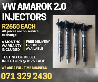 Vw Amarok 2.0 Injectors For Sale With Warranty