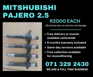 Mitshubishi Pajero 2.5 Injectors For Sale With Warranty