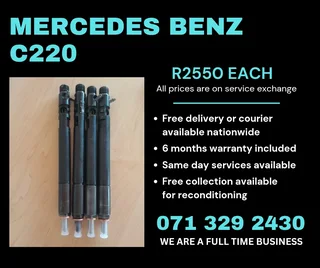 Mercedes Benz C220 Injectors For Sale With Warranty Included