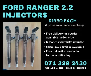 Ford Ranger 2.2 Injectors For Sale With Warranty
