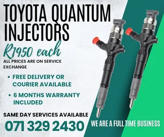 Toyota Quantum 2.5 Injectors For Sale With Warranty Included