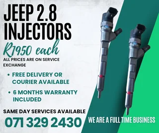 Jeep 2.8 Injectors For Sale With Warranty