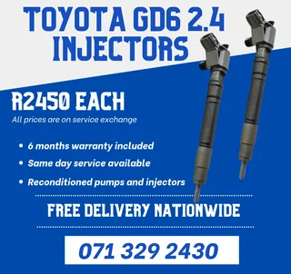 Toyota Gd6 2.4 Injectors For Sale With Warranty Included