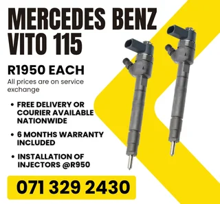 Mercedes Benz Vito 115 Injectors For Sale With Warranty