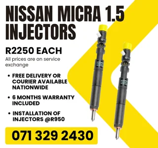 Nissan Micra 1.5 Injectors For Sale With Warranty