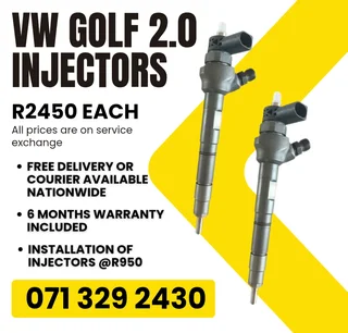 Vw Golf 2.0 Injectors For Sale With Warranty Included