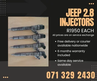 Jeep 2.8 Injectors For Sale With Warranty Included