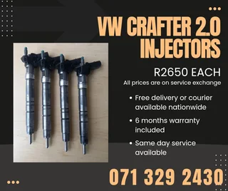 Vw Crafter 2.0 Injectors For Sale With Warranty Included