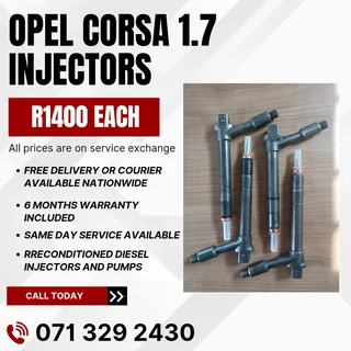 Opel Corsa 1.7 Injectors For Sale With Warranty