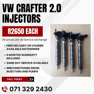 Vw Crafter 2.0 Injectors For Sale With Warranty