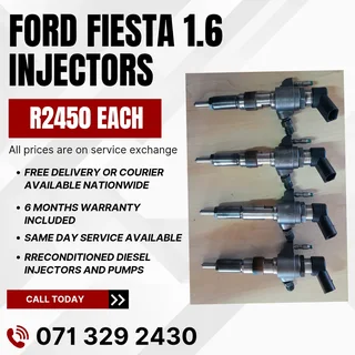 Ford Fiesta 1.6 Injectors For Sale With Warranty