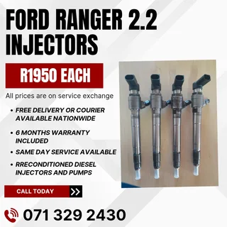 Ford Ranger 2.2 Injectors For Sale With Warranty Included