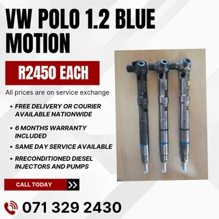 Vw Polo 1.2 Blue Motion Injectors For Sale With Warranty