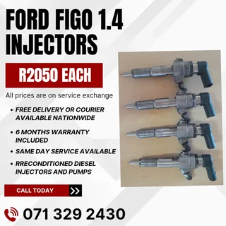 Ford Figo 1.4 Injectors For Sale With Warranty