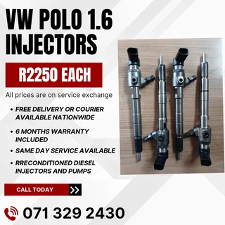Vw Polo 1.6 Injectors For Sale With Warranty Included