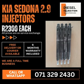 Kia Sedona 2.9 Injectors For Sale With Warranty Included