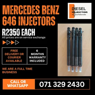 Mercedes Benz 646 Injectors For Sale With Warranty Included