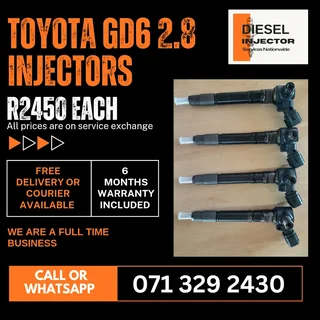 Toyota Gd6 2.8 Injectors For Sale With Warranty