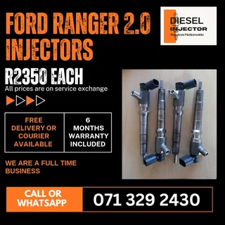 Ford Ranger 2.0 Injectors For Sale With Warranty