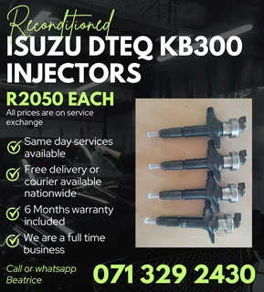 Isuzu Dteq Kb300 Injectors For Sale With Warranty Included