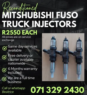 Mitshubishi Fuso Truck Injectors For Sale With Warranty Included